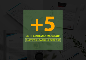 Letterhead Mockup Bundle 03